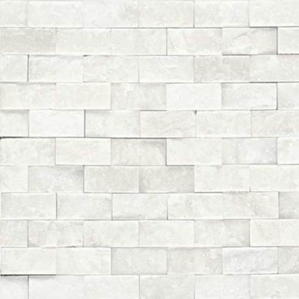 Picture of Daltile - Marble Split Face Mosaic First Snow Elegance
