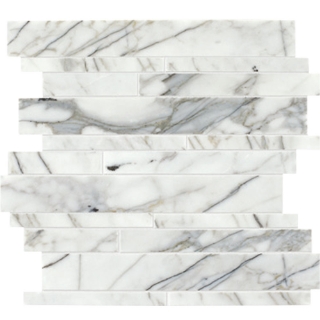 Picture of Daltile - Marble Random Linear Mosaic Venetian Calacatta