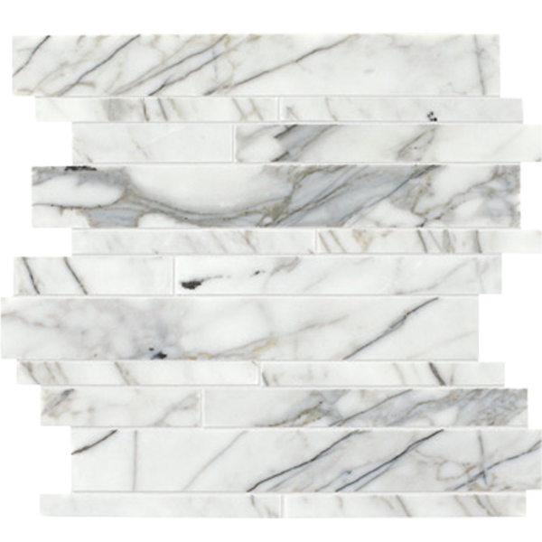 Picture of Daltile - Marble Random Linear Mosaic Venetian Calacatta