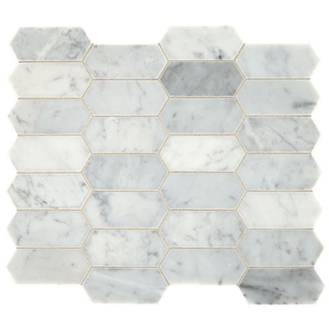 Picture of Daltile - Marble Elongated Hex Mosaics Carrara White