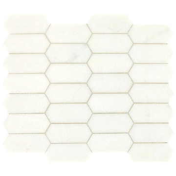 Picture of Daltile - Marble Elongated Hex Mosaics Thassos White