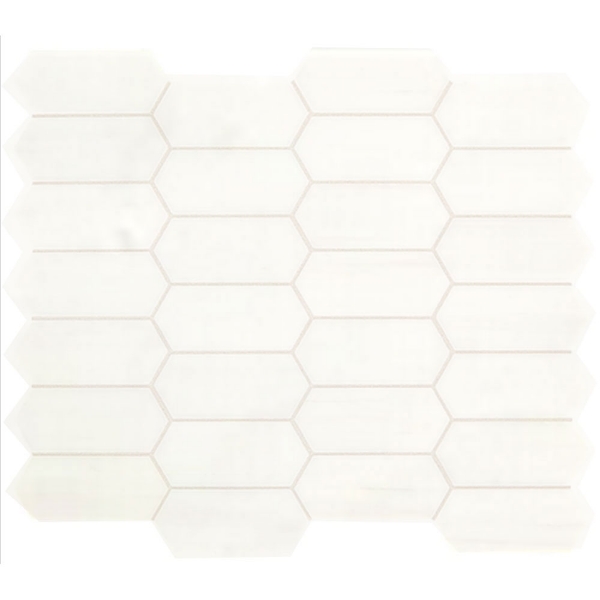 Picture of Daltile - Marble Elongated Hex Mosaics Empyrean Ice