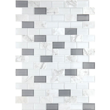 Picture of Daltile - Perfit Mosaix White Carrara Glass Brick Polished