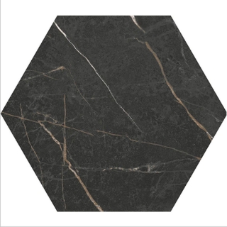 Picture of Daltile - Perpetuo 8 Hexagon Infinite Black