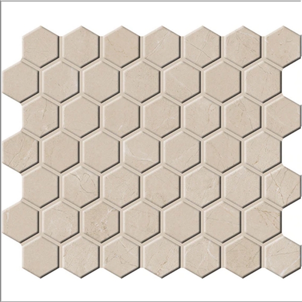 Picture of Daltile - Perpetuo Hexagon Mosaic Elegant Beige