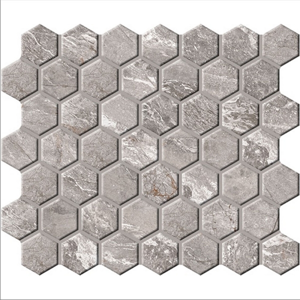 Picture of Daltile - Perpetuo Hexagon Mosaic Eternal Grey