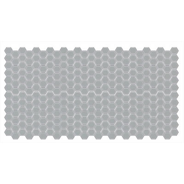 Picture of American Olean - Unglazed ColorBody Mosaic Hexagon 1 x 1 Light Smoke