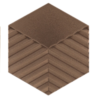 Picture of Daltile - Electric Hex Tread Charge Bronze