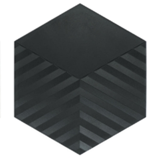 Picture of Daltile - Electric Hex Tread Volt Carbon