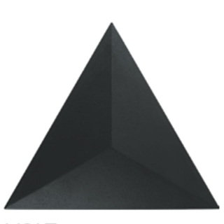 Picture of Daltile - Electric Triangle Peak Volt Carbon