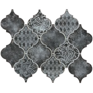 Picture of Daltile - Vintage Metals Arabesque Mosaic Whitewash Iron
