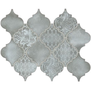 Picture of Daltile - Vintage Metals Arabesque Mosaic Whitewash Titanium