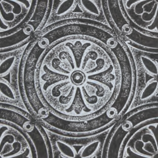 Picture of Daltile - Vintage Metals Rosette Deco Whitewash Iron