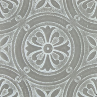 Picture of Daltile - Vintage Metals Rosette Deco Whitewash Titanium