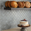 Picture of Daltile - Vintage Metals Fan Mosaic Whitewash Titanium