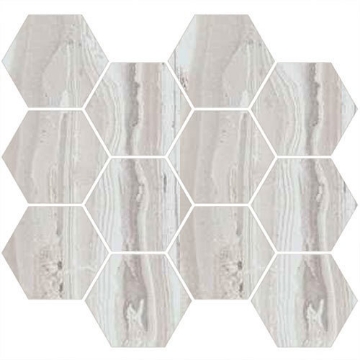 Picture of Happy Floors - Exotic Stone Hexagon Mosaic Arctic
