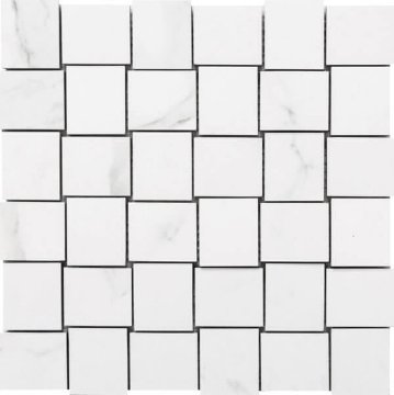 Picture of Happy Floors - Statuario Luxe Basketweave Mosaic Statuario