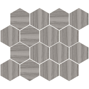 Picture of Happy Floors - Silver Hexagon Mosaic Dark
