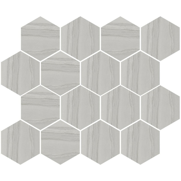 Picture of Happy Floors - Silver Hexagon Mosaic Grey
