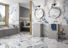 Picture of Happy Floors - Crash 12 x 36 Blue Glossy