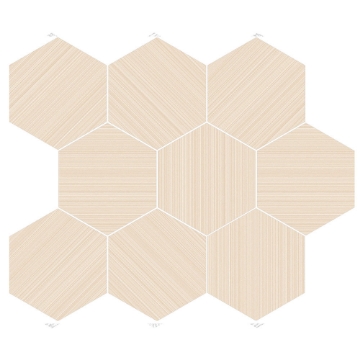 Picture of Happy Floors - Neostile 2.0 Hexagon Mosaic Ekru