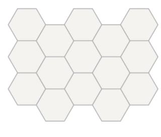 Picture of Happy Floors - Blanco Large Hexagon Blanco Polished