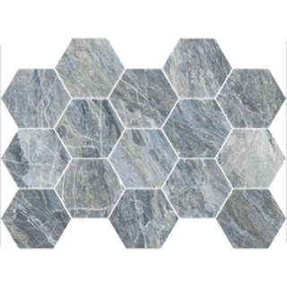 Picture of Happy Floors - Bernini Hexagon Mosaic Frozen Polished