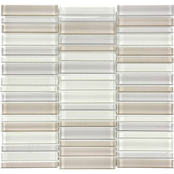 Picture of Tesoro - Element Glass Mosaic Stacked Blends 1 x 4 Natural