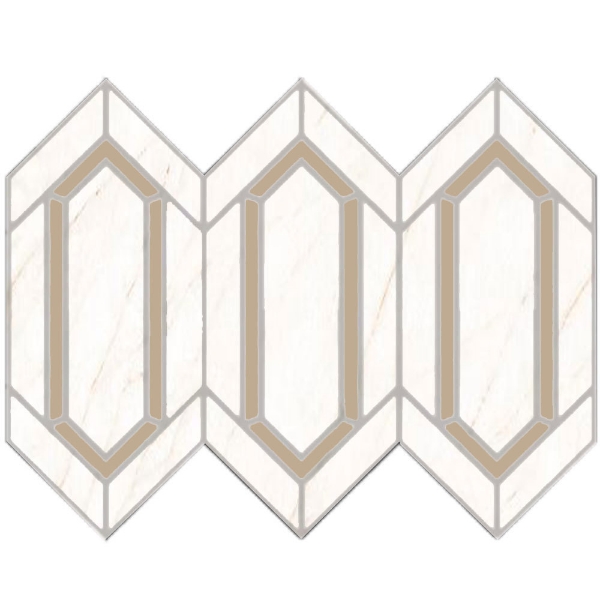 Picture of Tesoro - La Dolce Vita Mosaic Rombo Marilyn Beige