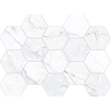 Picture of Happy Floors - Statik Hexagon Mosaic Charcoal Natural