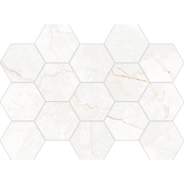 Picture of Happy Floors - Statik Hexagon Mosaic Rust Natural