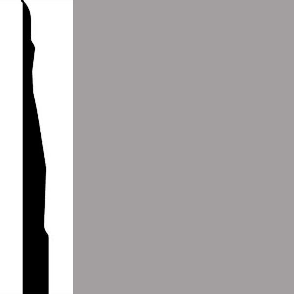 Picture of Burke - Edge Effects Marquee 4 1/4 Wall Base Gray