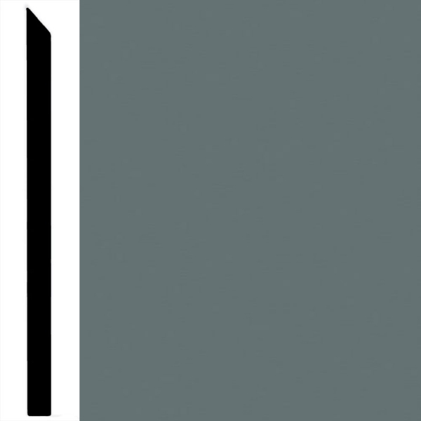 Picture of Burke - Edge Effects Simple 4 1/4 - 3/8 Thick Wall Base Gray Blue