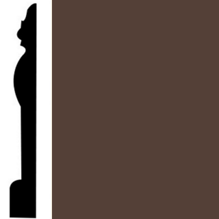 Picture of Roppe - Contours Wall Base 45 Novel 7.75 Espresso