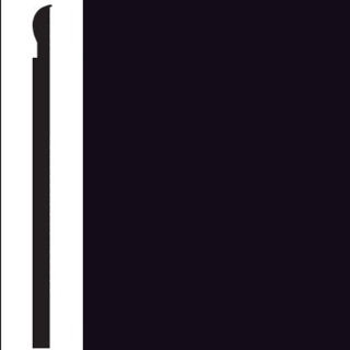Picture of Roppe - Contours Wall Base 85 Fashion 6.25 Black