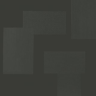 Picture of Roppe - Dimensions Tile - Random Design Black Brown