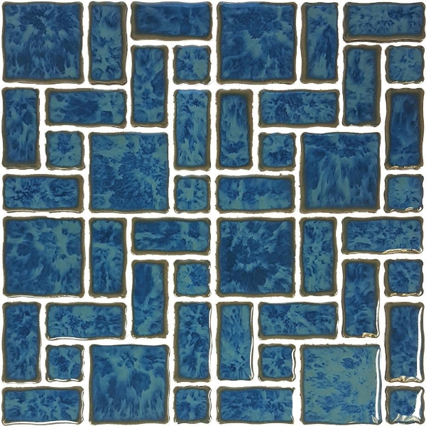 Picture of Tesoro - Reflection Random Mosaic Atlantic Green