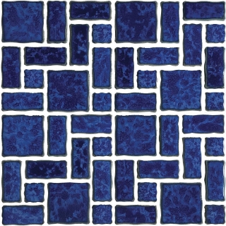 Picture of Tesoro - Reflection Random Mosaic Pacific Blue