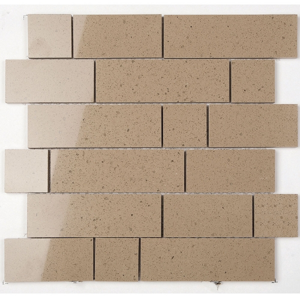 Picture of Voguebay - Everquartz Mosaic Original Brick Polished Sandbank