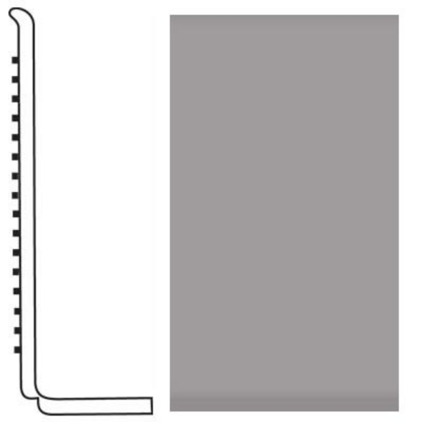 Picture of Roppe - Pinnacle Rubber Wall Base 4 (Sanitary Toe Base) Slate