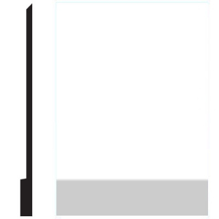 Picture of Roppe - Pinnacle Plus Wall Base 00 Simplicity Snow
