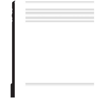 Picture of Roppe - Pinnacle Plus Wall Base 10 Serenity Snow