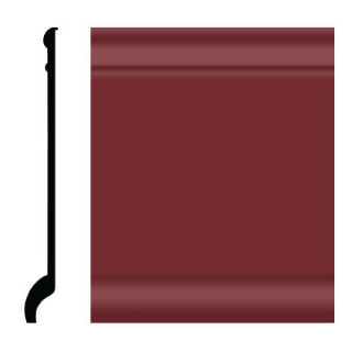 Picture of Roppe - Pinnacle Plus Wall Base 90 Intrigue Cinnabar