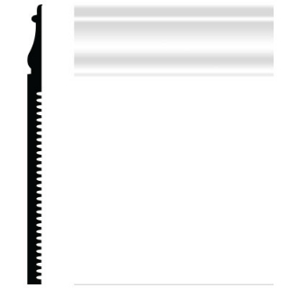 Picture of Roppe - Pinnacle Plus Wall Base 55 Nobility Snow