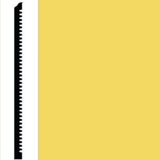 Picture of Roppe - Pinnacle Plus Wall Base 65 Vertical Daffodil
