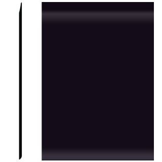 Picture of Roppe - Pinnacle Plus Wall Base 35 Sleek Black
