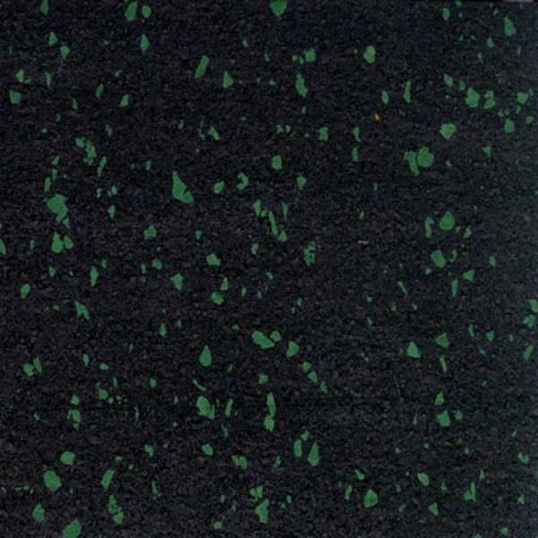 Picture of Roppe - Recoil Fitness Flooring Interlocking Tiles 10% Chip 3/8 Gauge Hunter Green