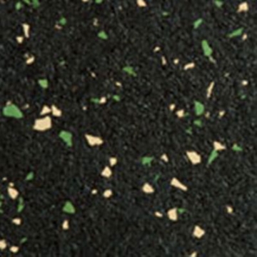 Picture of Roppe - Recoil Fitness Flooring Square Edge Tiles 10% Chip 1/2 Gauge Hunter Green Ivory