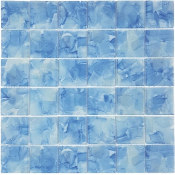 Picture of Tesoro - Flower Glass Mosaic 2 x 2 Bluebell