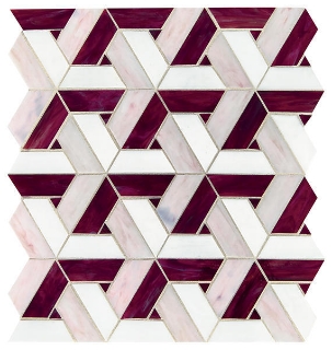Picture of Daltile - Vivify Mosaic Bordeaux